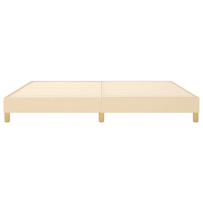 Struttura Letto a Rete a Molle Crema 200x200 cm in Tessuto | homemem39