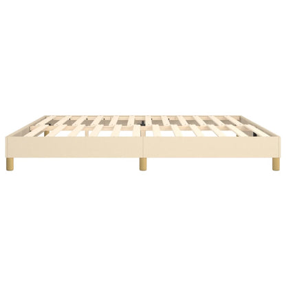 Struttura Letto a Rete a Molle Crema 200x200 cm in Tessuto | homemem39