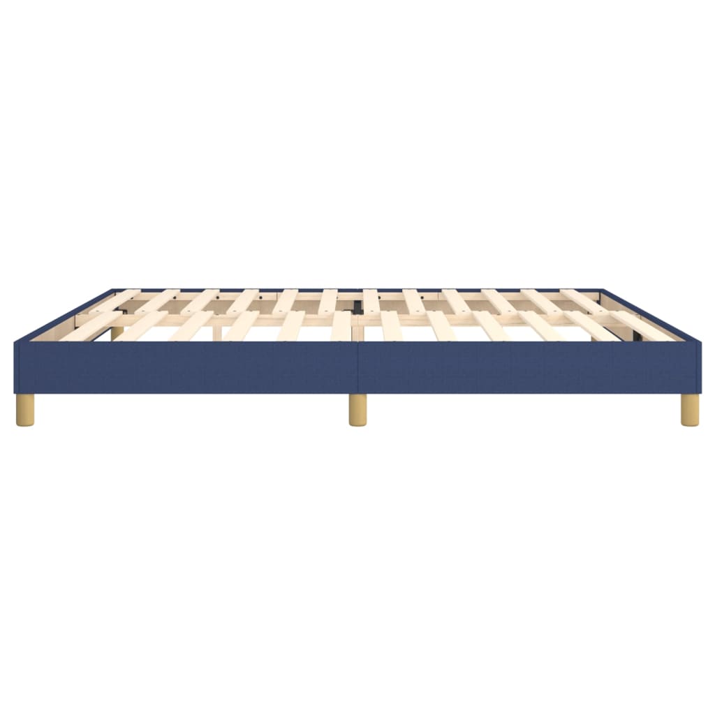 Struttura Letto a Rete a Molle Blu 200x200 cm in Tessuto | homemem39