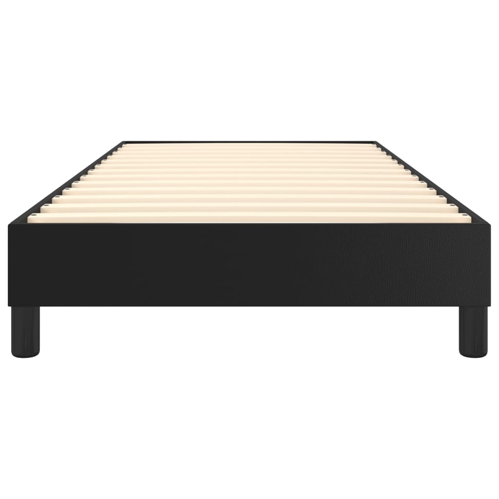 Struttura Letto a Rete a Molle Nero 80x200 cm in Similpelle | homemem39