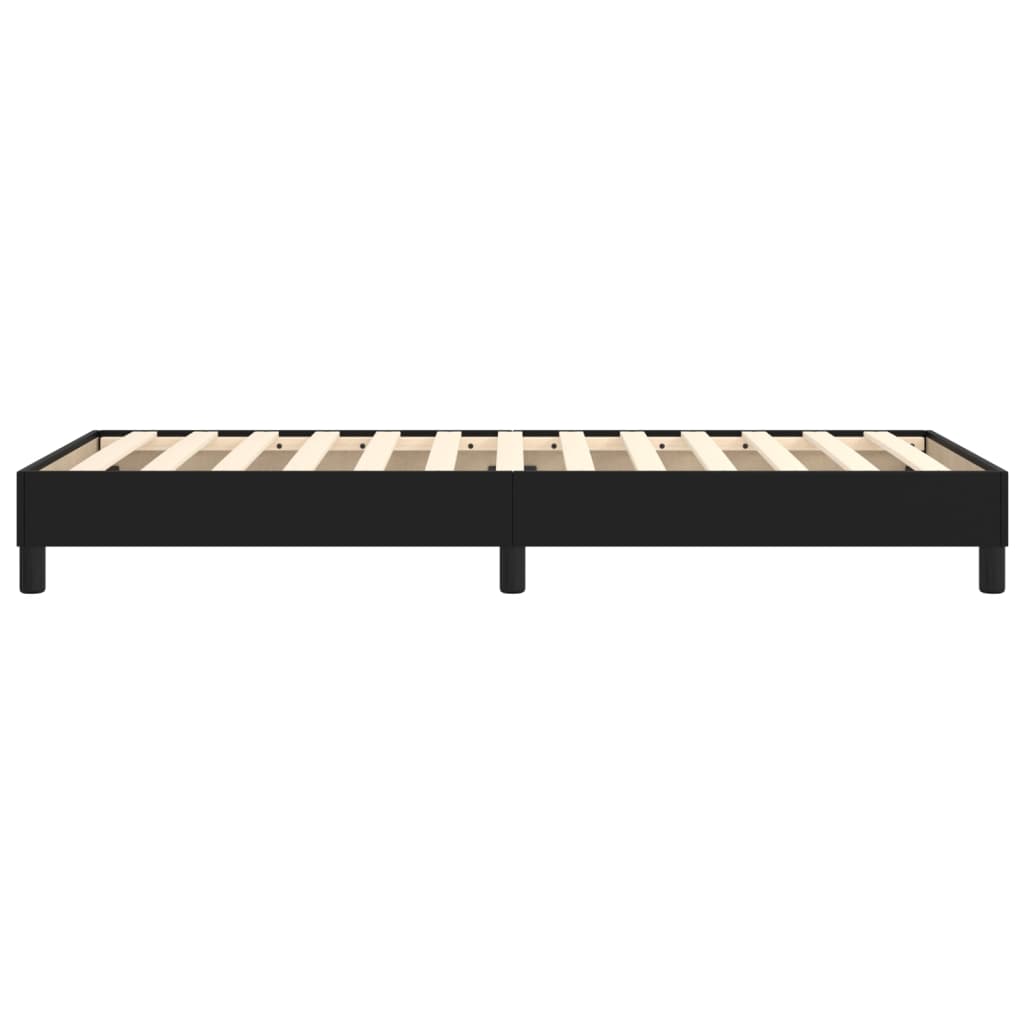 Struttura Letto a Rete a Molle Nero 80x200 cm in Similpelle | homemem39