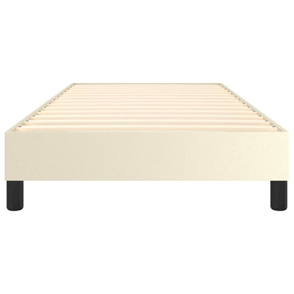 Struttura Letto a Rete a Molle Crema 80x200 cm in Similpelle | homemem39