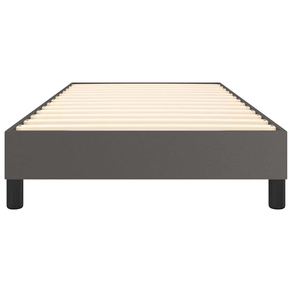 Struttura Letto a Rete a Molle Grigio 80x200 cm in Similpelle