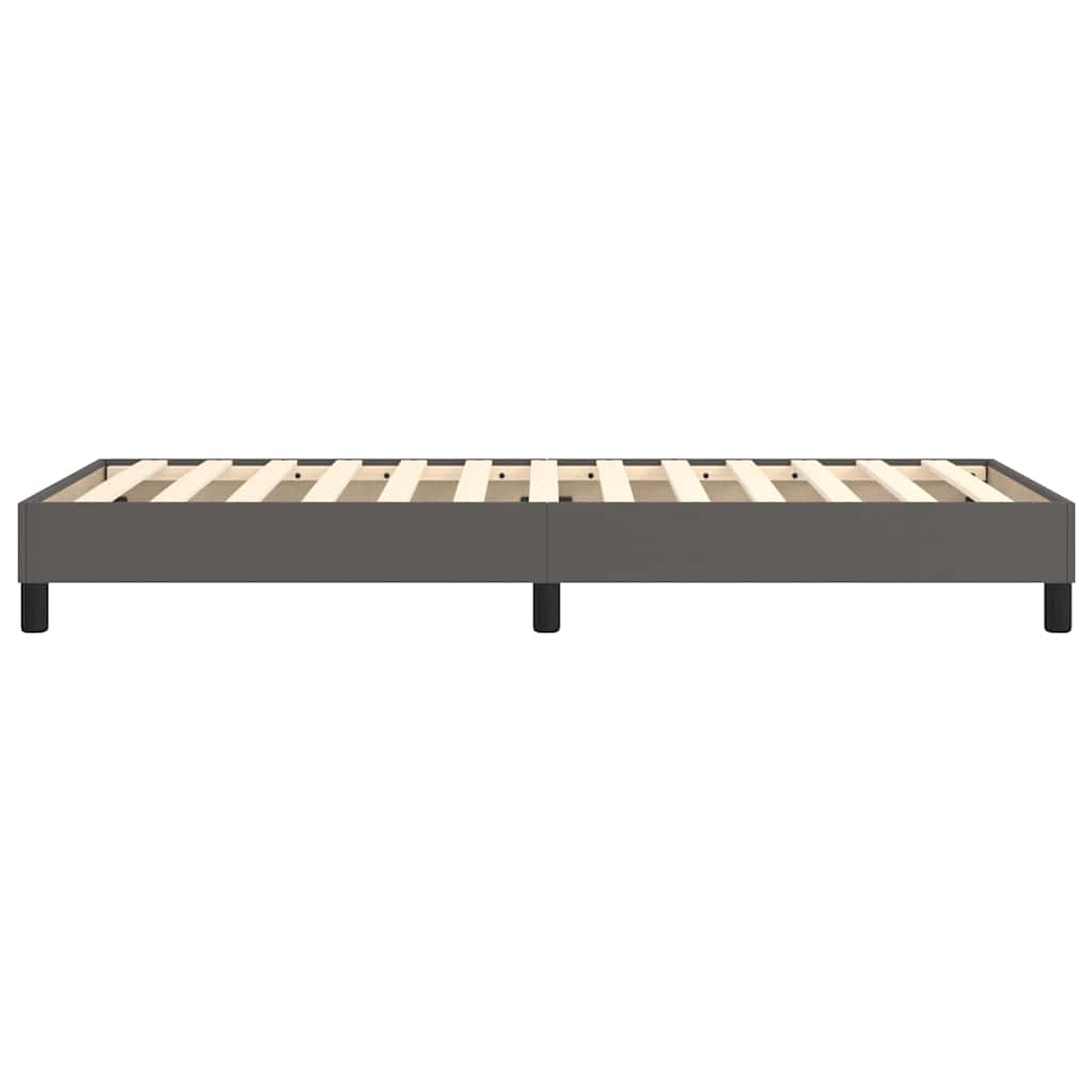 Struttura Letto a Rete a Molle Grigio 80x200 cm in Similpelle