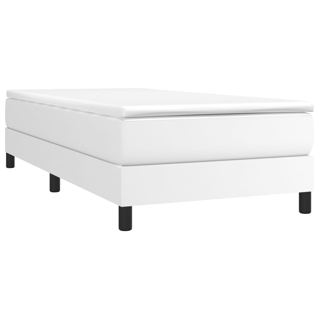 Struttura Letto a Rete a Molle Bianco 90x190 cm in Similpelle | homemem39