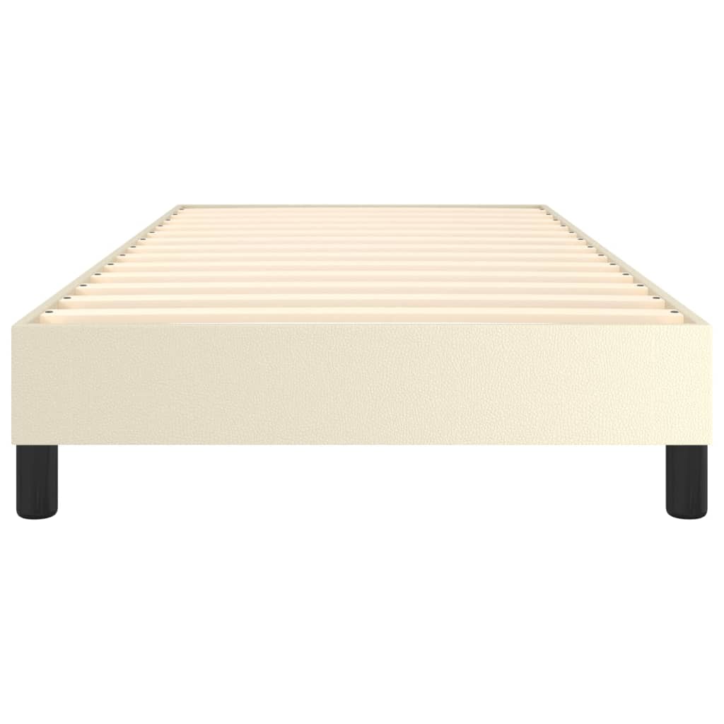 Struttura Letto a Rete a Molle Crema 90x190 cm in Similpelle | homemem39