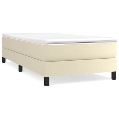 Struttura Letto a Rete a Molle Crema 90x200 cm in Similpelle