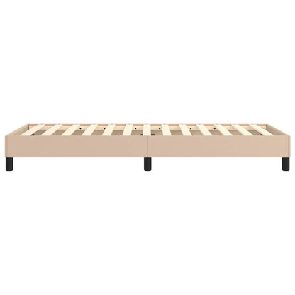 Struttura Letto a Rete a Molle Cappuccino 90x200 cm Similpelle
