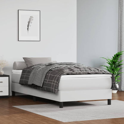 Struttura Letto a Rete a Molle Bianco 100x200 cm in Similpelle | homemem39