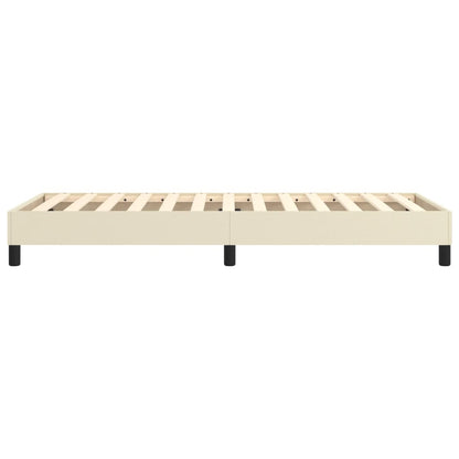 Struttura Letto a Rete a Molle Crema 100x200 cm in Similpelle | homemem39