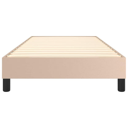 Struttura Letto a Rete a Molle Cappuccino 100x200 cm Similpelle