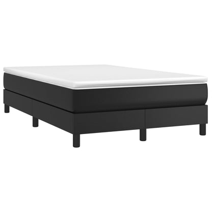 Struttura Letto a Rete a Molle Nero 120x200 cm in Similpelle