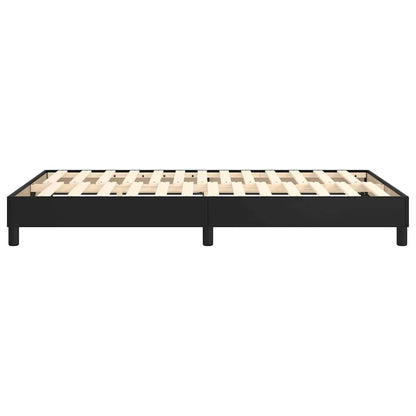 Struttura Letto a Rete a Molle Nero 120x200 cm in Similpelle