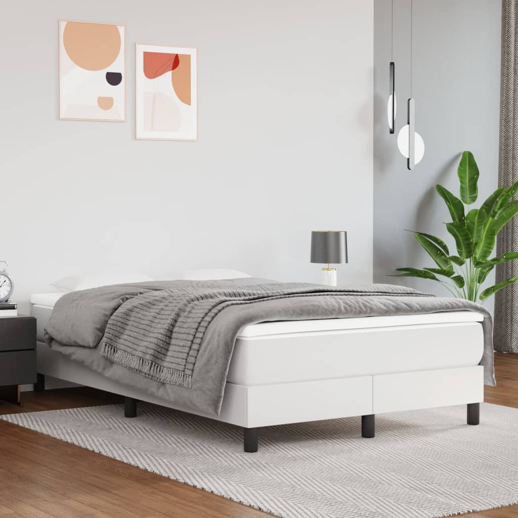 Struttura Letto a Rete a Molle Bianco 120x200 cm in Similpelle | homemem39