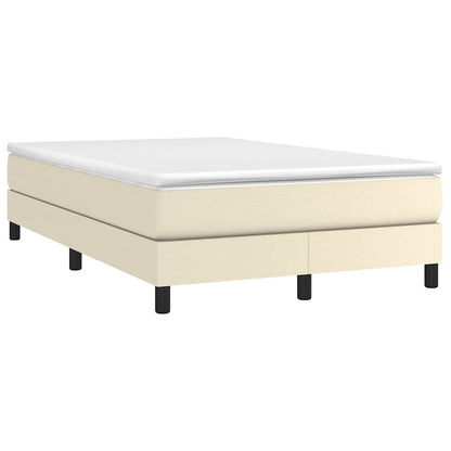 Struttura Letto a Rete a Molle Crema 120x200 cm in Similpelle