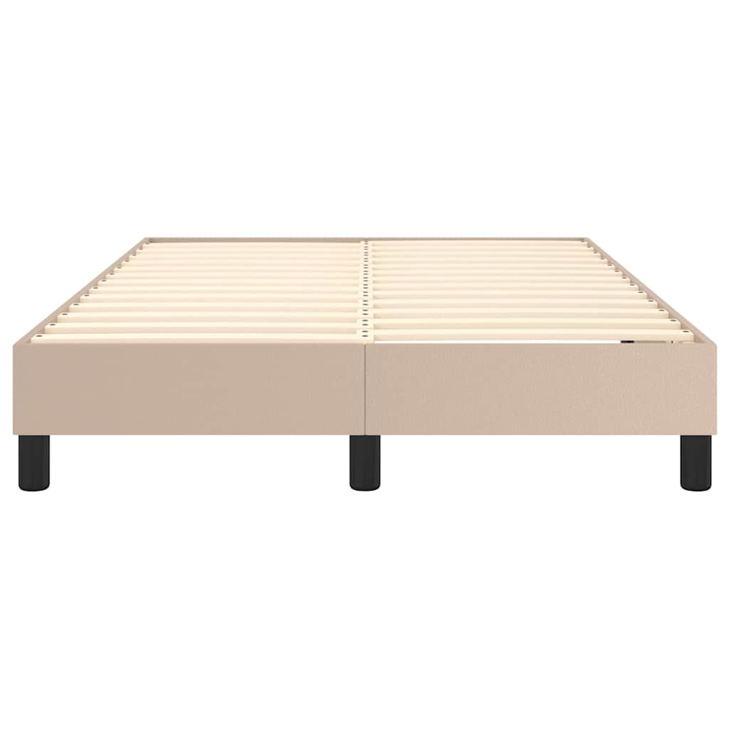Struttura Letto a Rete a Molle Cappuccino 120x200 cm Similpelle