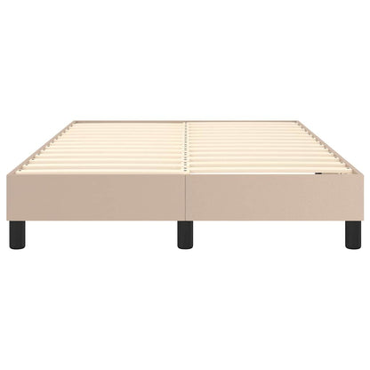 Struttura Letto a Rete a Molle Cappuccino 120x200 cm Similpelle