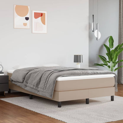 Struttura Letto a Rete a Molle Cappuccino 120x200 cm in Similpelle | homemem39