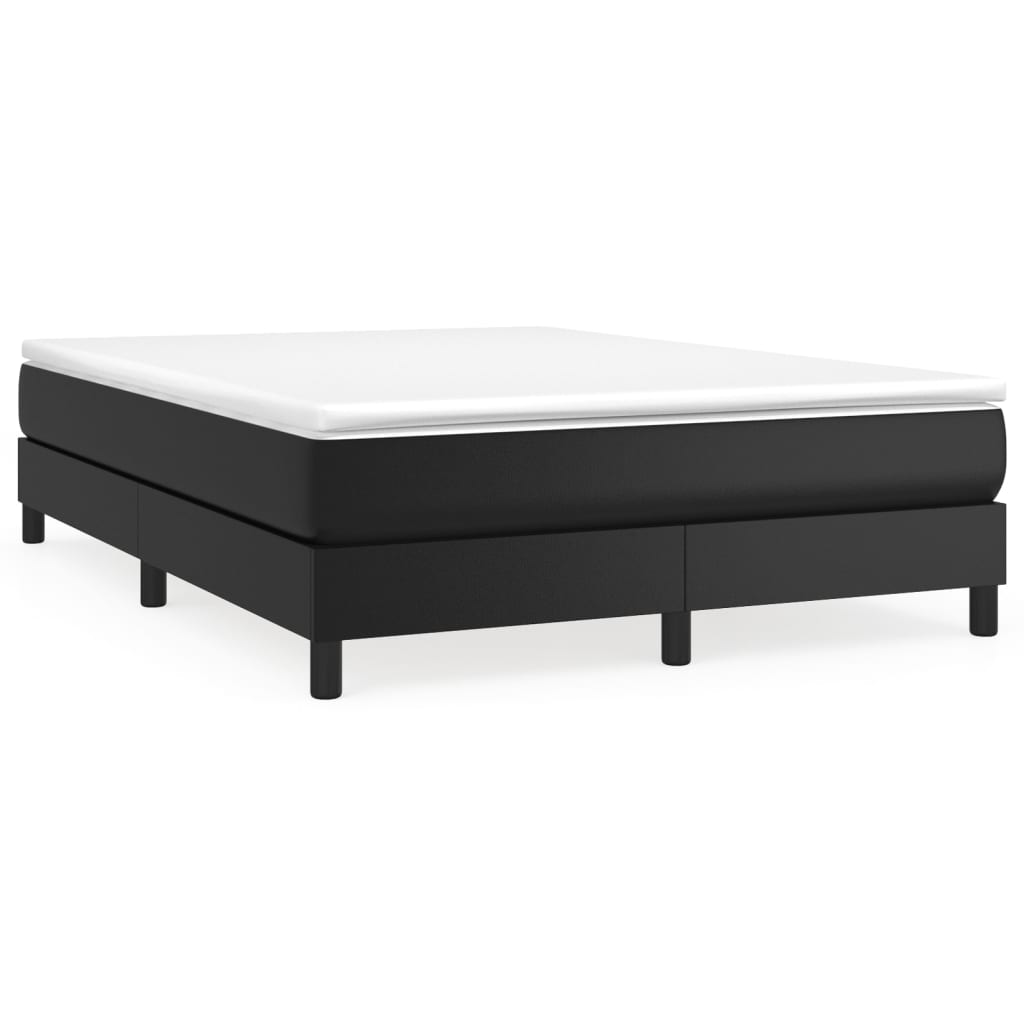 Struttura Letto a Rete a Molle Nero 140x190 cm in Similpelle | homemem39