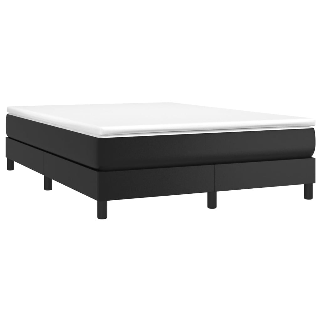 Struttura Letto a Rete a Molle Nero 140x190 cm in Similpelle | homemem39