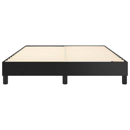 Struttura Letto a Rete a Molle Nero 140x190 cm in Similpelle