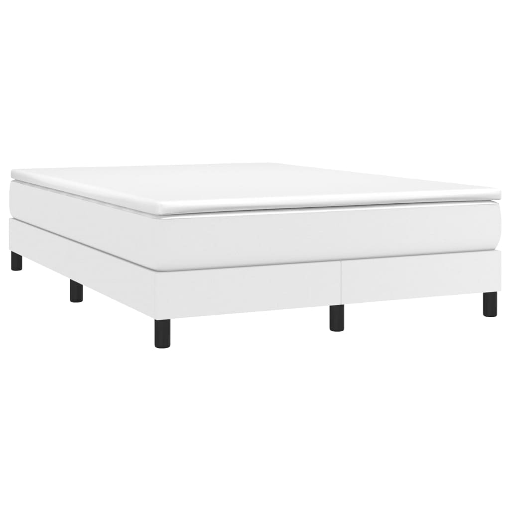 Struttura Letto a Rete a Molle Bianco 140x190 cm in Similpelle | homemem39