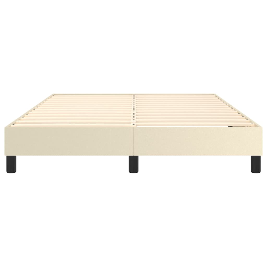 Struttura Letto a Rete a Molle Crema 140x190 cm in Similpelle | homemem39