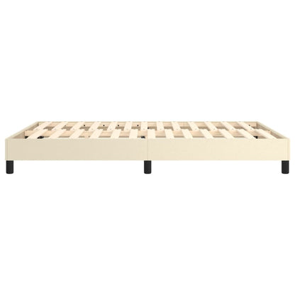 Struttura Letto a Rete a Molle Crema 140x190 cm in Similpelle | homemem39