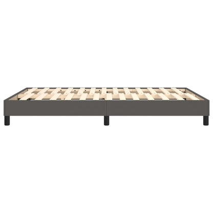 Struttura Letto a Rete a Molle Grigio 140x190 cm in Similpelle | homemem39