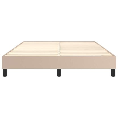 Struttura Letto a Rete a Molle Cappuccino 140x190 cm Similpelle