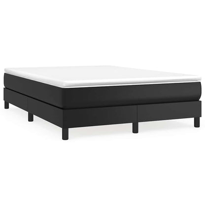 Struttura Letto a Rete a Molle Nero 140x200 cm in Similpelle