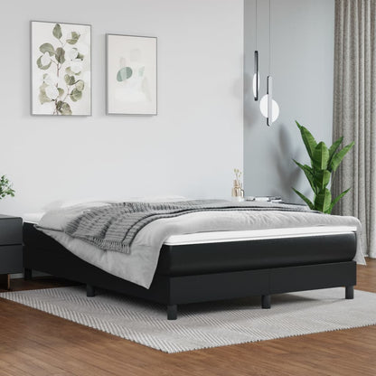 Struttura Letto a Rete a Molle Nero 140x200 cm in Similpelle | homemem39