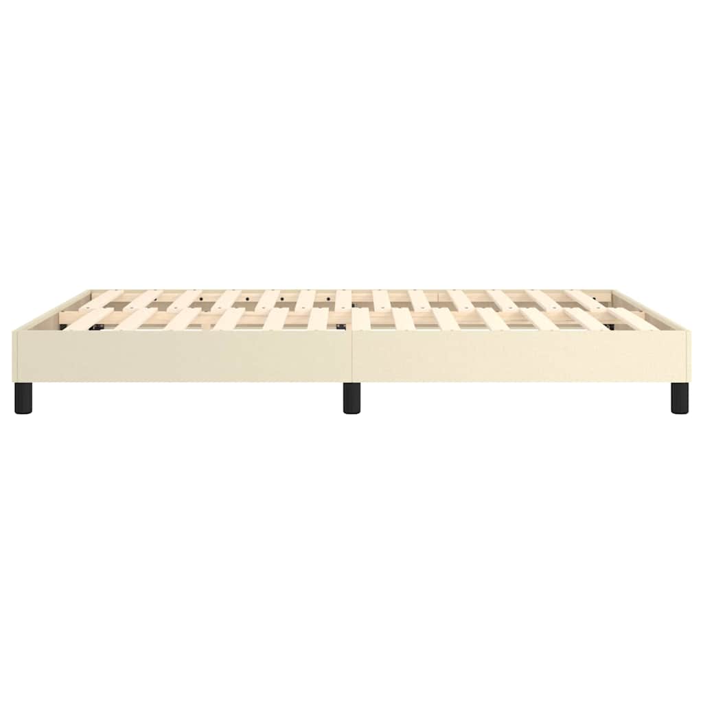 Struttura Letto a Rete a Molle Crema 140x200 cm in Similpelle