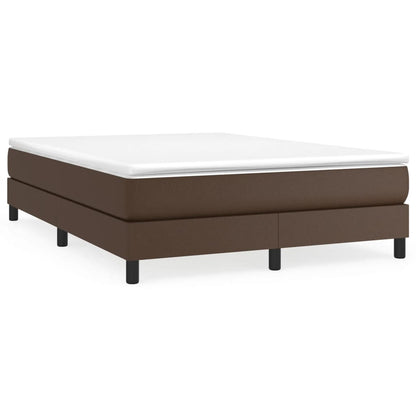 Struttura Letto a Rete a Molle Marrone 140x200 cm in Similpelle | homemem39