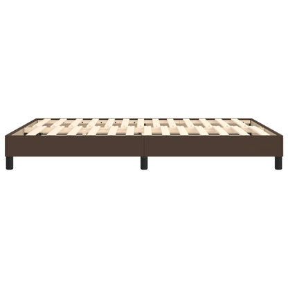 Struttura Letto a Rete a Molle Marrone 140x200 cm in Similpelle | homemem39