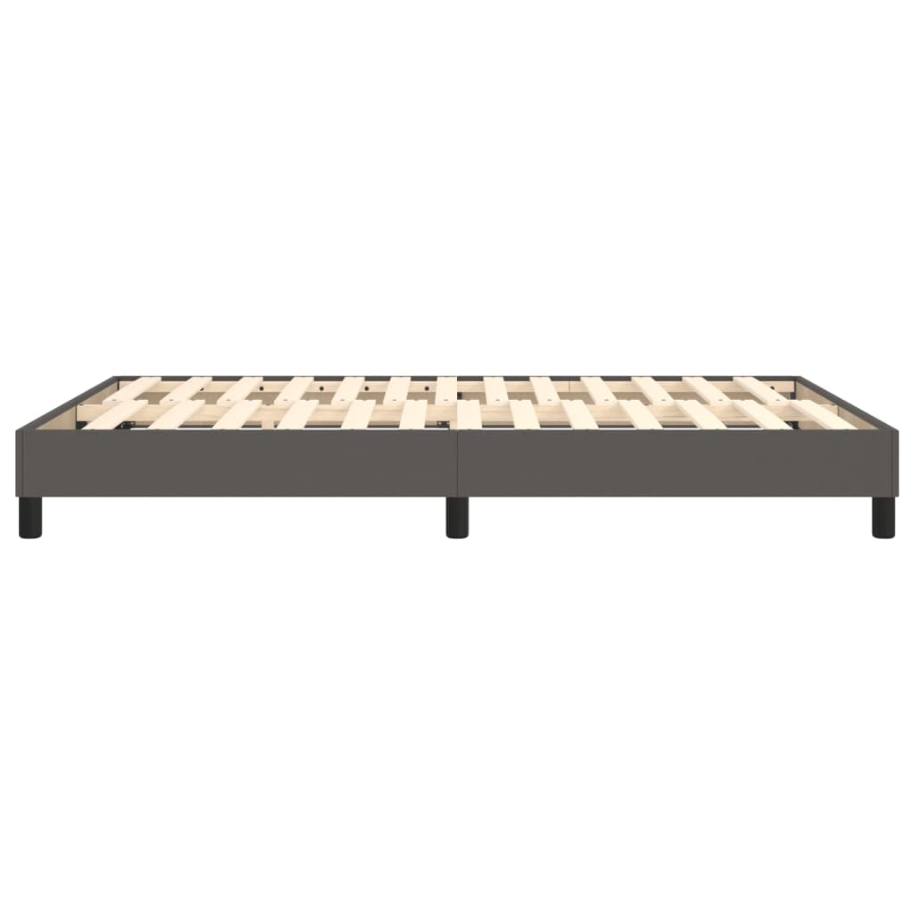 Struttura Letto a Rete a Molle Grigio 140x200 cm in Similpelle | homemem39