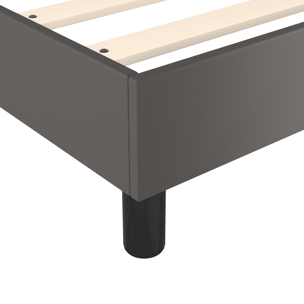 Struttura Letto a Rete a Molle Grigio 140x200 cm in Similpelle | homemem39