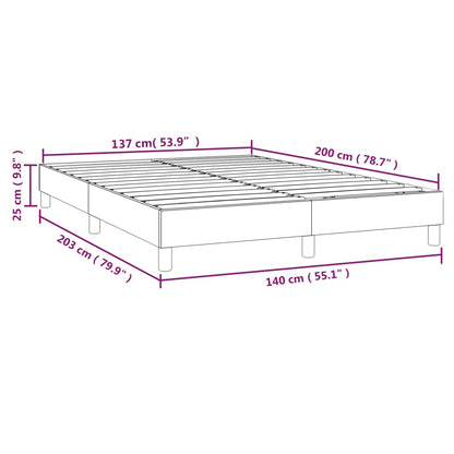 Struttura Letto a Rete a Molle Grigio 140x200 cm in Similpelle | homemem39