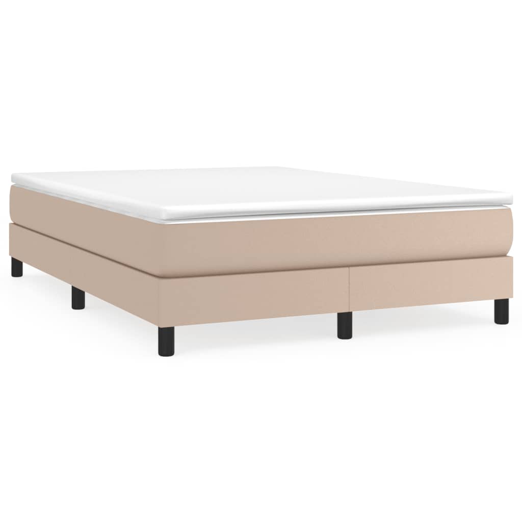 Struttura Letto a Rete a Molle Cappuccino 140x200 cm in Similpelle | homemem39