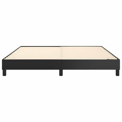 Struttura Letto a Rete a Molle Nero 160x200 cm in Similpelle