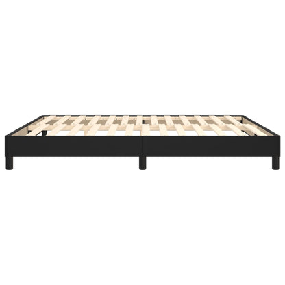 Struttura Letto a Rete a Molle Nero 160x200 cm in Similpelle | homemem39