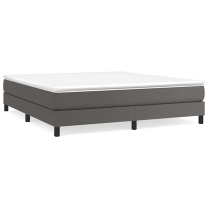 Struttura Letto a Rete a Molle Grigio 160x200 cm in Similpelle