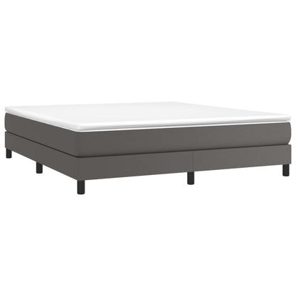 Struttura Letto a Rete a Molle Grigio 160x200 cm in Similpelle | homemem39