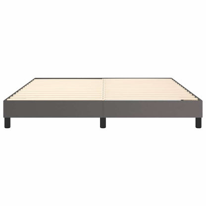 Struttura Letto a Rete a Molle Grigio 160x200 cm in Similpelle