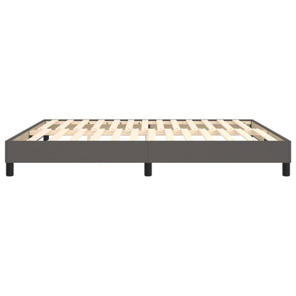 Struttura Letto a Rete a Molle Grigio 160x200 cm in Similpelle | homemem39