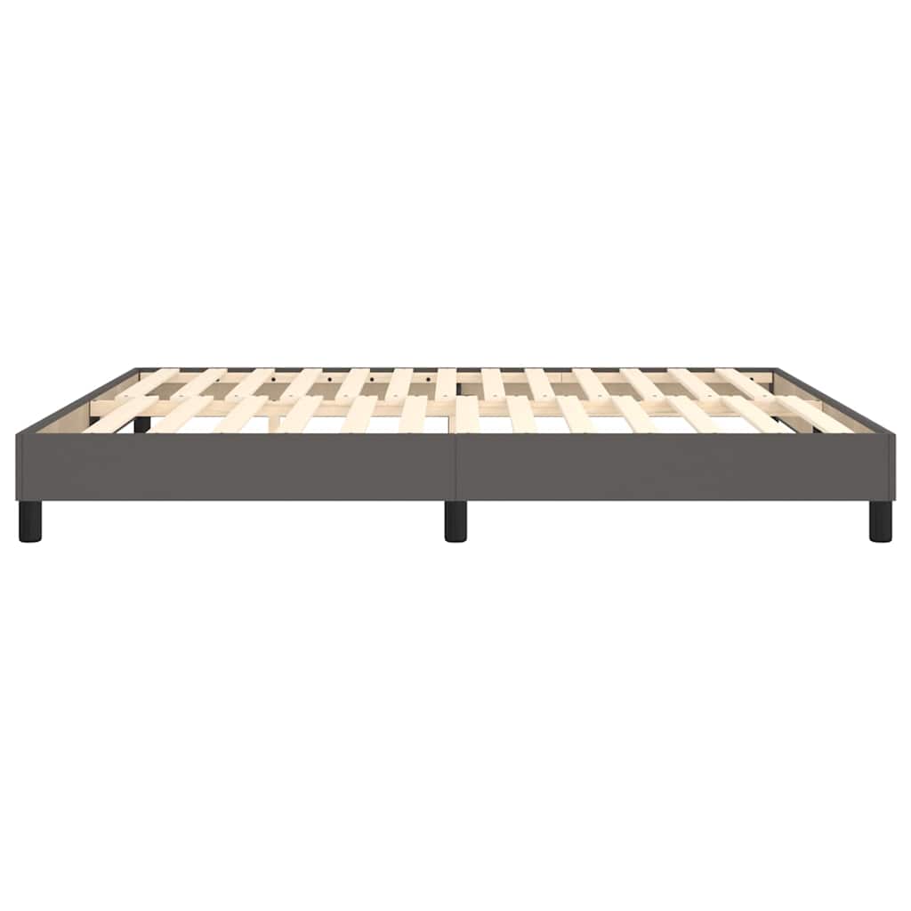 Struttura Letto a Rete a Molle Grigio 160x200 cm in Similpelle