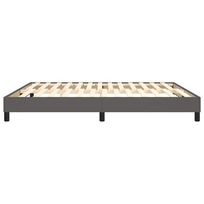 Struttura Letto a Rete a Molle Grigio 160x200 cm in Similpelle