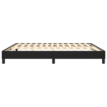 Struttura Letto a Rete a Molle Nero 180x200 cm in Similpelle | homemem39