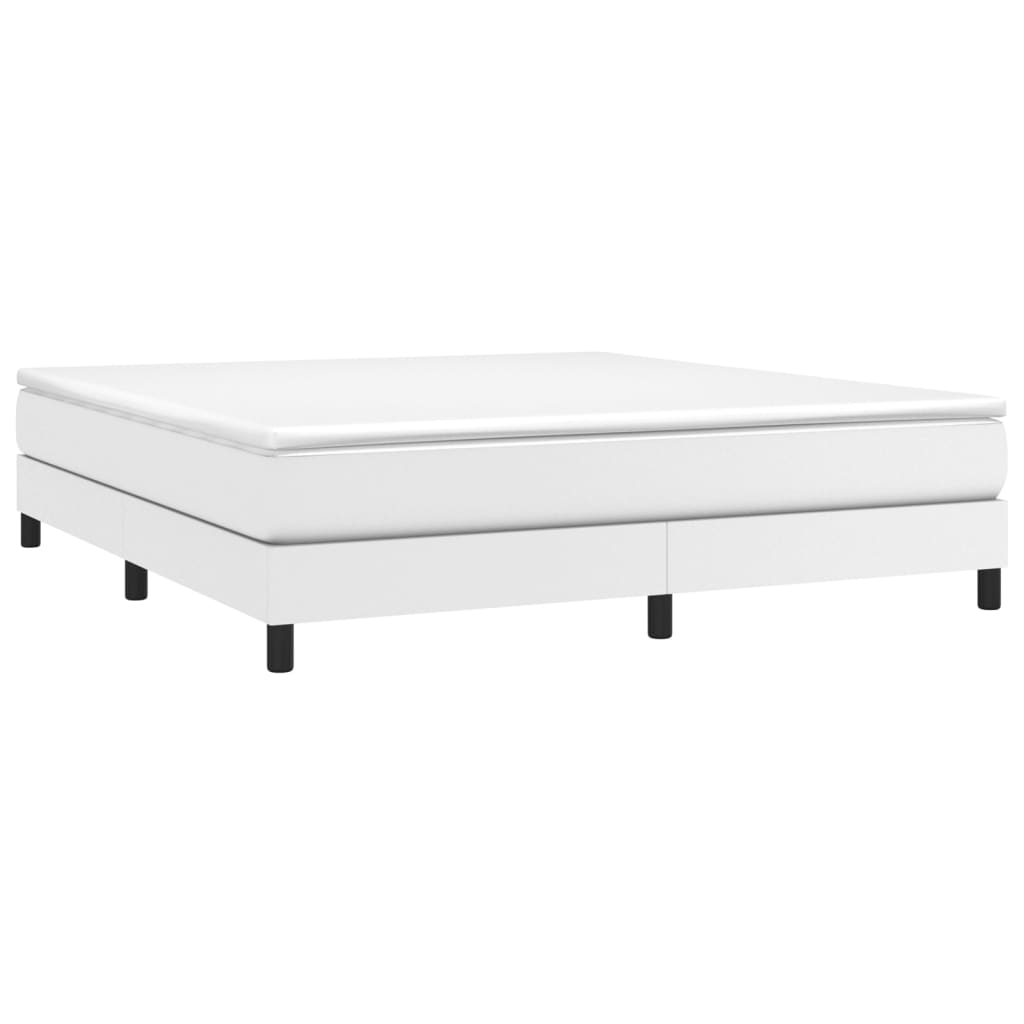 Struttura Letto a Rete a Molle Bianco 180x200 cm in Similpelle | homemem39