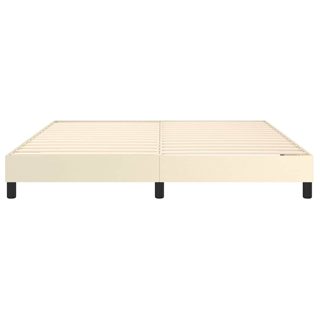 Struttura Letto a Rete a Molle Crema 180x200 cm in Similpelle